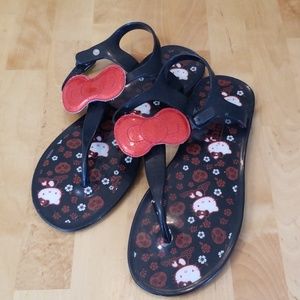 Hello Kitty Sandals Flats Shoes Ladies size 8